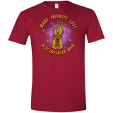 T-Shirts Cardinal Red / S Infinity Peace Men's Semi-Fitted Softstyle