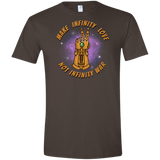 T-Shirts Dark Chocolate / S Infinity Peace Men's Semi-Fitted Softstyle