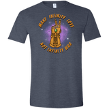 T-Shirts Heather Navy / S Infinity Peace Men's Semi-Fitted Softstyle