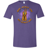 T-Shirts Heather Purple / S Infinity Peace Men's Semi-Fitted Softstyle