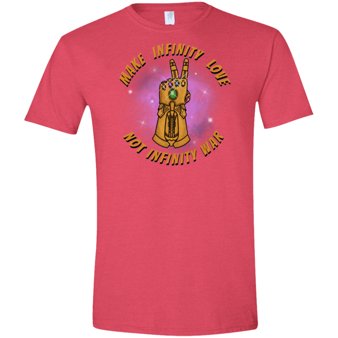 T-Shirts Heather Red / S Infinity Peace Men's Semi-Fitted Softstyle