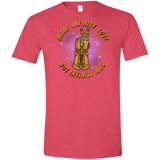 T-Shirts Heather Red / S Infinity Peace Men's Semi-Fitted Softstyle