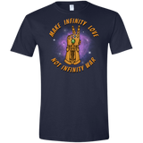 T-Shirts Navy / X-Small Infinity Peace Men's Semi-Fitted Softstyle