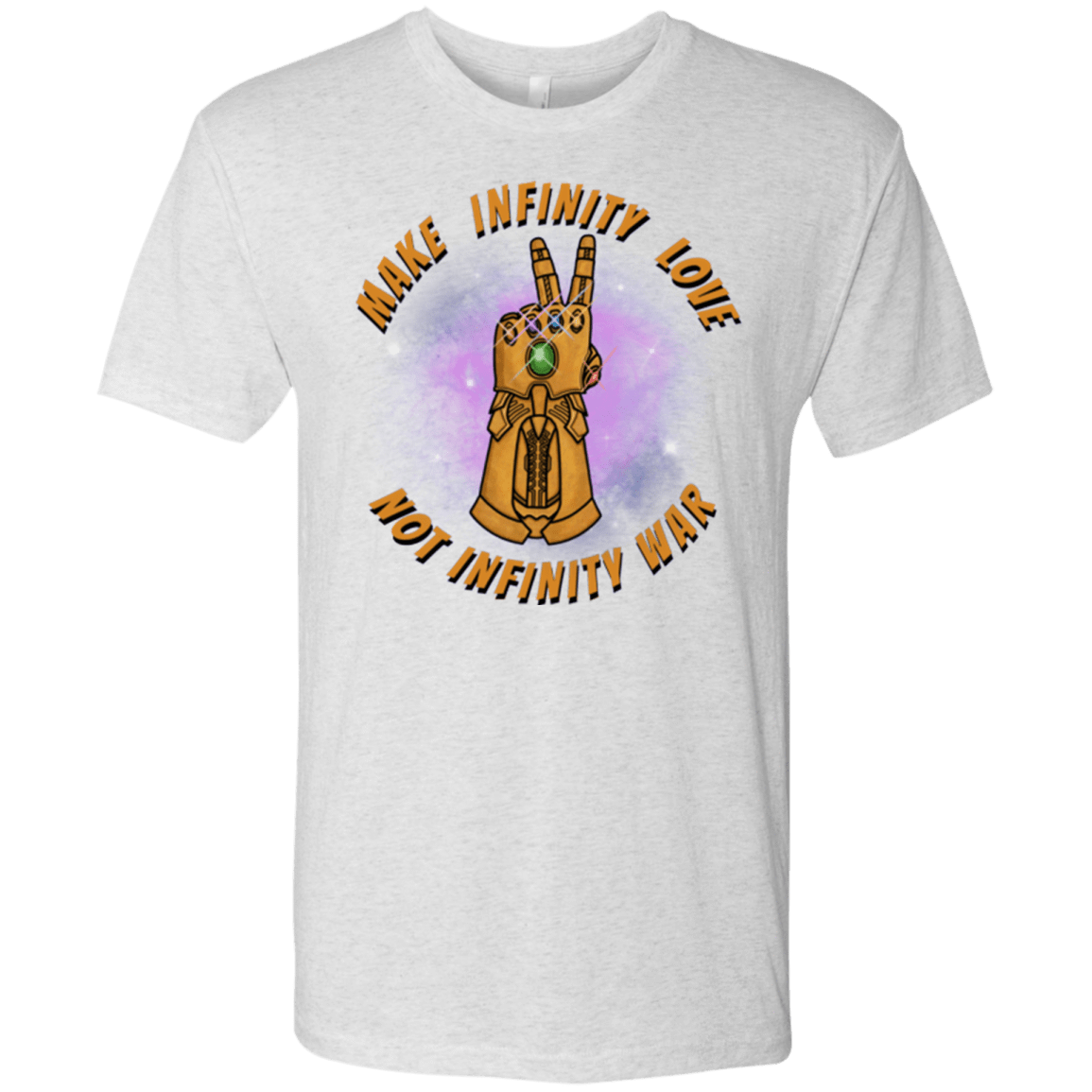 T-Shirts Heather White / S Infinity Peace Men's Triblend T-Shirt