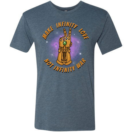 T-Shirts Indigo / S Infinity Peace Men's Triblend T-Shirt