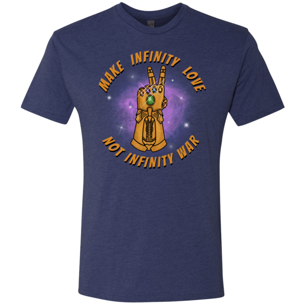 T-Shirts Vintage Navy / S Infinity Peace Men's Triblend T-Shirt