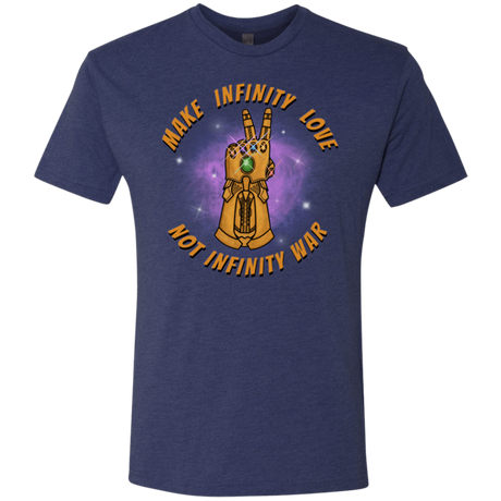 T-Shirts Vintage Navy / S Infinity Peace Men's Triblend T-Shirt