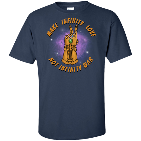 T-Shirts Navy / XLT Infinity Peace Tall T-Shirt