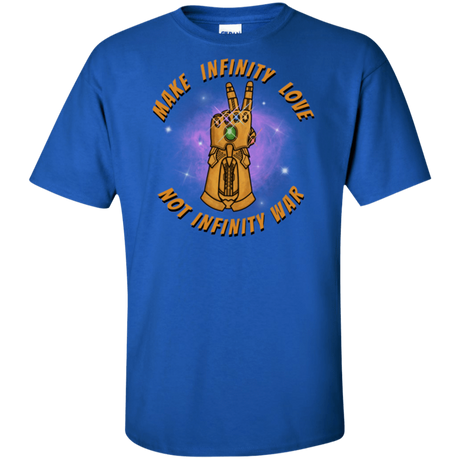 T-Shirts Royal / XLT Infinity Peace Tall T-Shirt