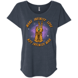 T-Shirts Vintage Navy / X-Small Infinity Peace Triblend Dolman Sleeve