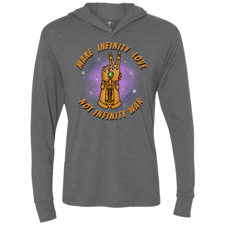 T-Shirts Premium Heather / X-Small Infinity Peace Triblend Long Sleeve Hoodie Tee