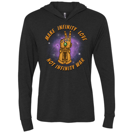 T-Shirts Vintage Black / X-Small Infinity Peace Triblend Long Sleeve Hoodie Tee