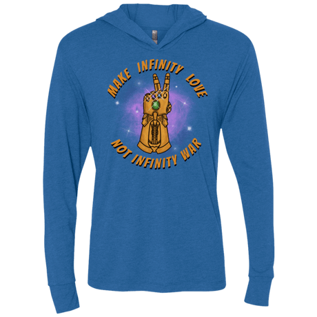 T-Shirts Vintage Royal / X-Small Infinity Peace Triblend Long Sleeve Hoodie Tee