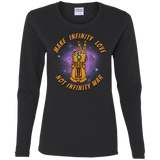 T-Shirts Black / S Infinity Peace Women's Long Sleeve T-Shirt