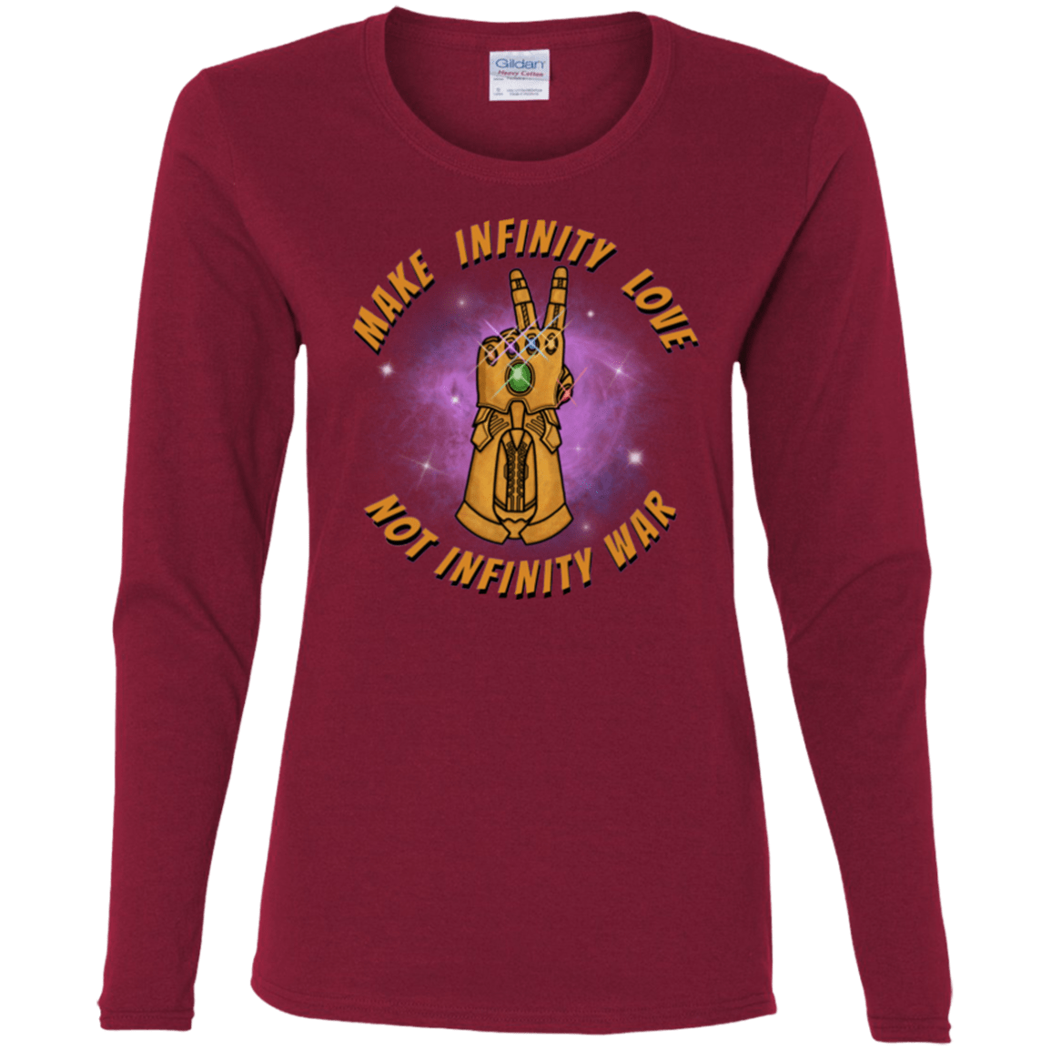 T-Shirts Cardinal / S Infinity Peace Women's Long Sleeve T-Shirt