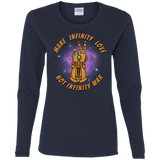 T-Shirts Navy / S Infinity Peace Women's Long Sleeve T-Shirt