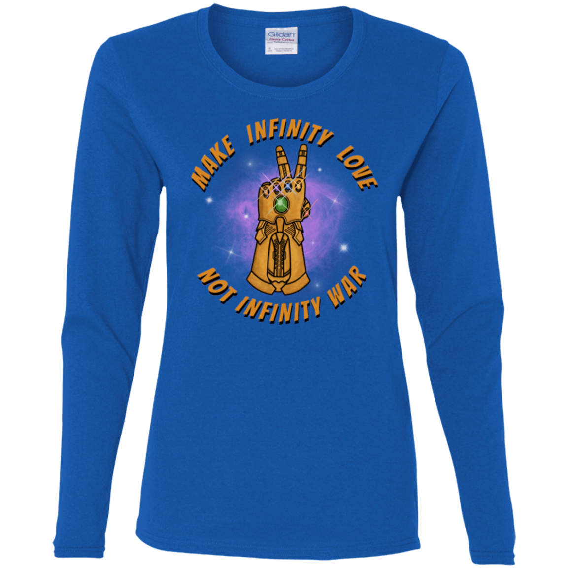 T-Shirts Royal / S Infinity Peace Women's Long Sleeve T-Shirt