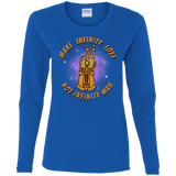 T-Shirts Royal / S Infinity Peace Women's Long Sleeve T-Shirt