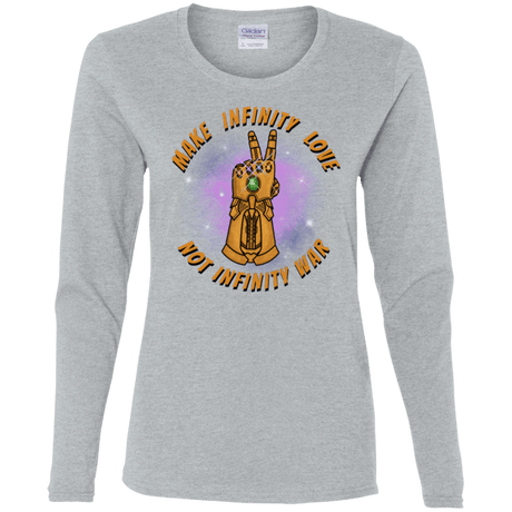 T-Shirts Sport Grey / S Infinity Peace Women's Long Sleeve T-Shirt