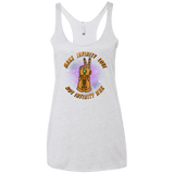 T-Shirts Heather White / X-Small Infinity Peace Women's Triblend Racerback Tank