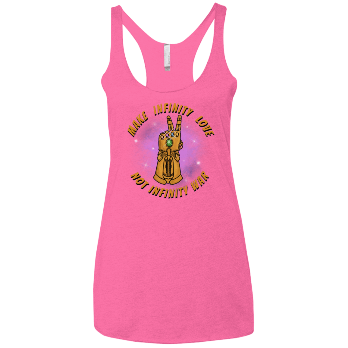 T-Shirts Vintage Pink / X-Small Infinity Peace Women's Triblend Racerback Tank