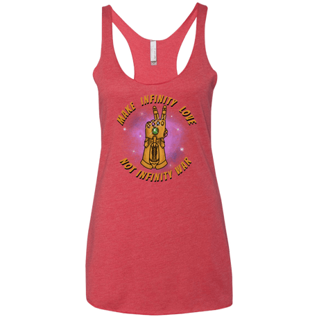 T-Shirts Vintage Red / X-Small Infinity Peace Women's Triblend Racerback Tank