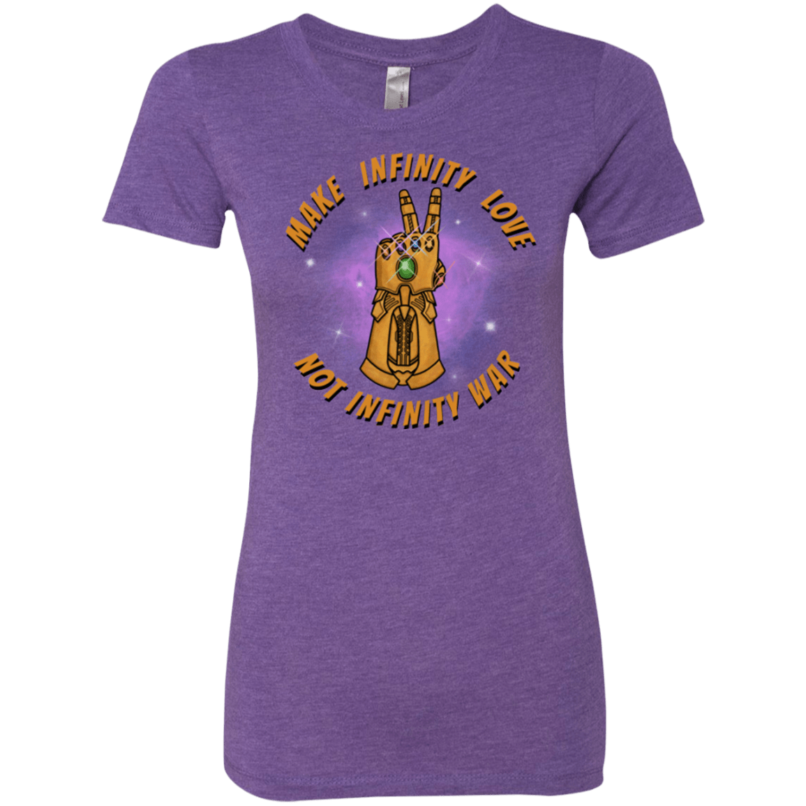 T-Shirts Purple Rush / S Infinity Peace Women's Triblend T-Shirt