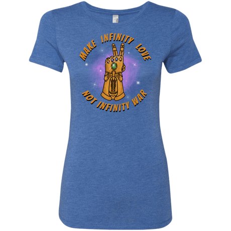 T-Shirts Vintage Royal / S Infinity Peace Women's Triblend T-Shirt