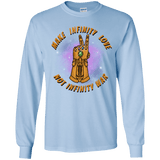 T-Shirts Light Blue / YS Infinity Peace Youth Long Sleeve T-Shirt