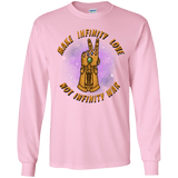 T-Shirts Light Pink / YS Infinity Peace Youth Long Sleeve T-Shirt