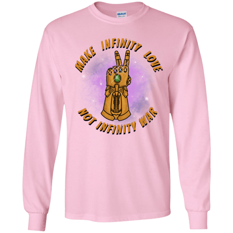 T-Shirts Light Pink / YS Infinity Peace Youth Long Sleeve T-Shirt