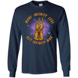 T-Shirts Navy / YS Infinity Peace Youth Long Sleeve T-Shirt