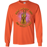 T-Shirts Orange / YS Infinity Peace Youth Long Sleeve T-Shirt