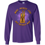 T-Shirts Purple / YS Infinity Peace Youth Long Sleeve T-Shirt