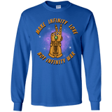 T-Shirts Royal / YS Infinity Peace Youth Long Sleeve T-Shirt