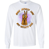 T-Shirts White / YS Infinity Peace Youth Long Sleeve T-Shirt