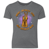 T-Shirts Premium Heather / YXS Infinity Peace Youth Triblend T-Shirt