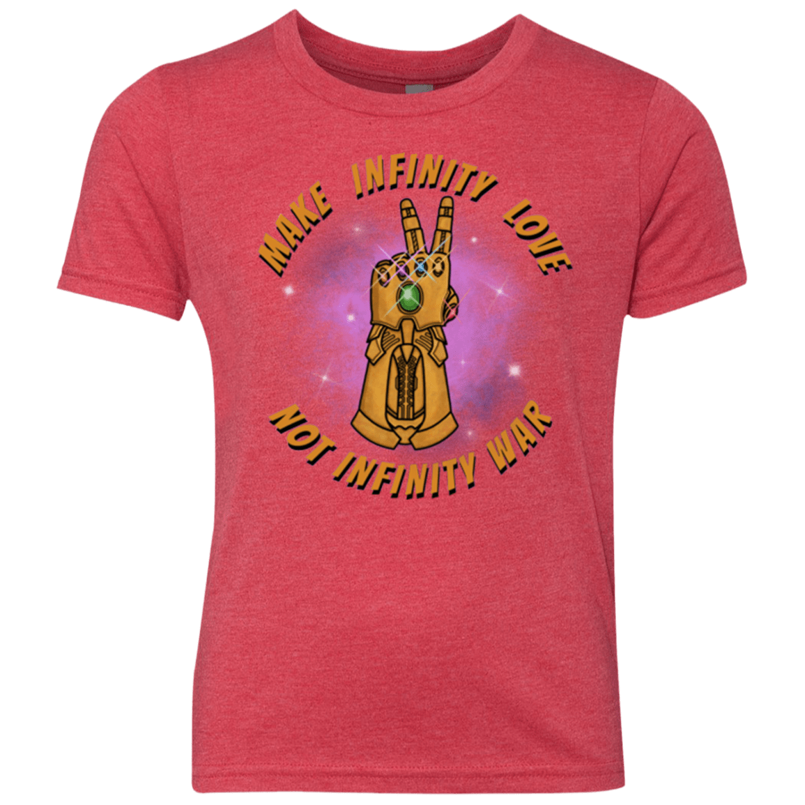 T-Shirts Vintage Red / YXS Infinity Peace Youth Triblend T-Shirt