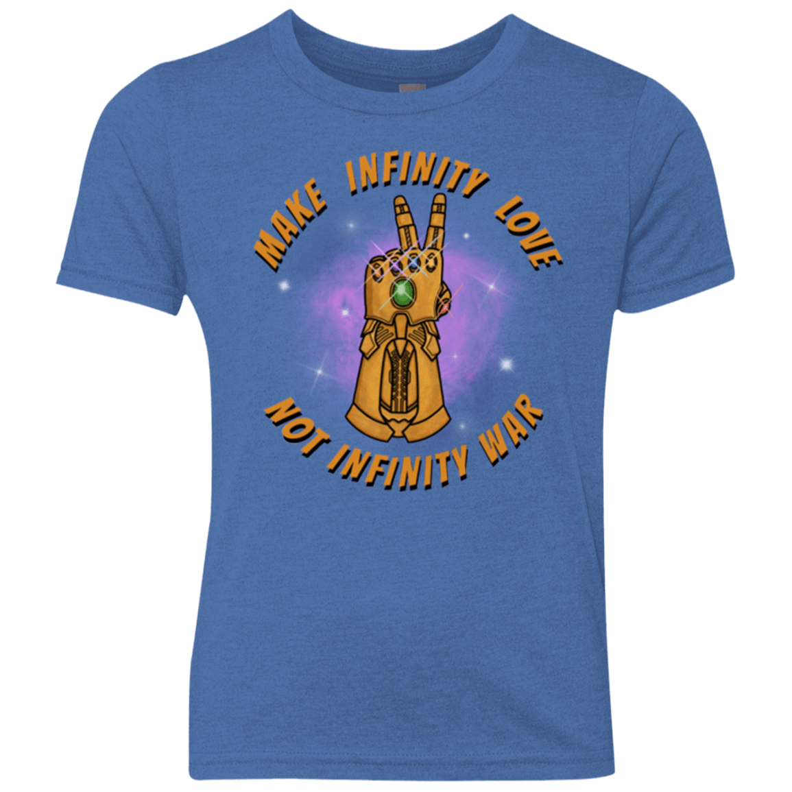 T-Shirts Vintage Royal / YXS Infinity Peace Youth Triblend T-Shirt