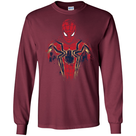 T-Shirts Maroon / S Infinity Spider Men's Long Sleeve T-Shirt