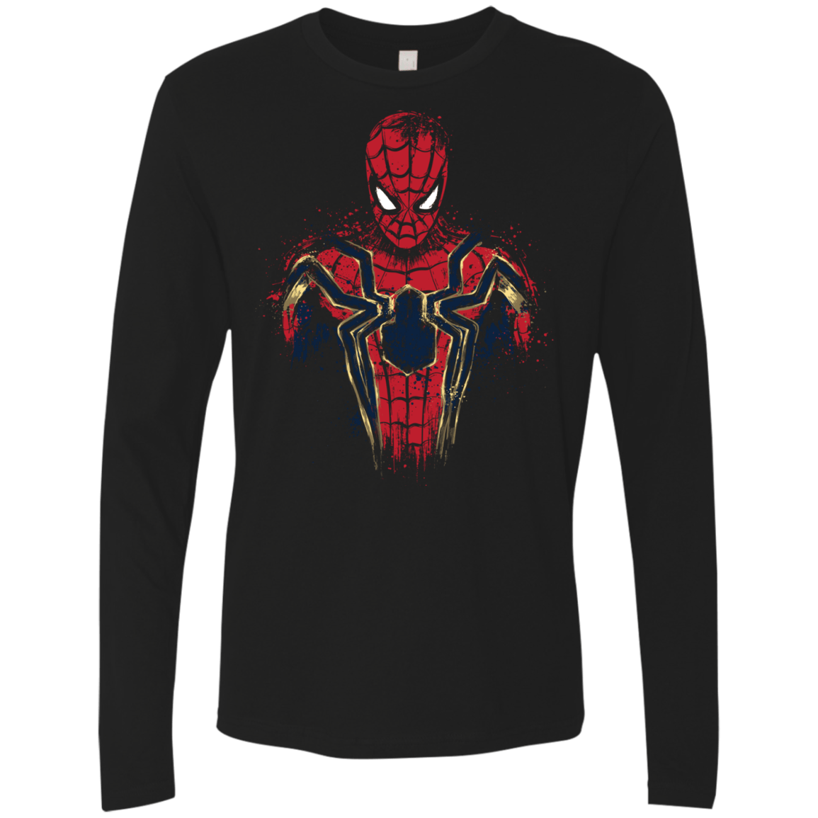 T-Shirts Black / S Infinity Spider Men's Premium Long Sleeve