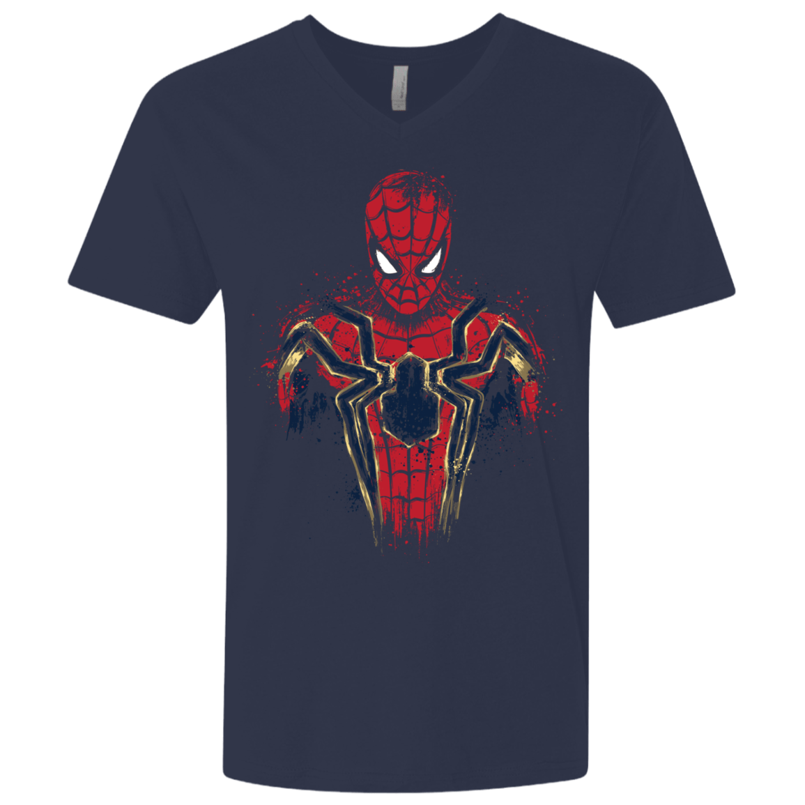 T-Shirts Midnight Navy / X-Small Infinity Spider Men's Premium V-Neck
