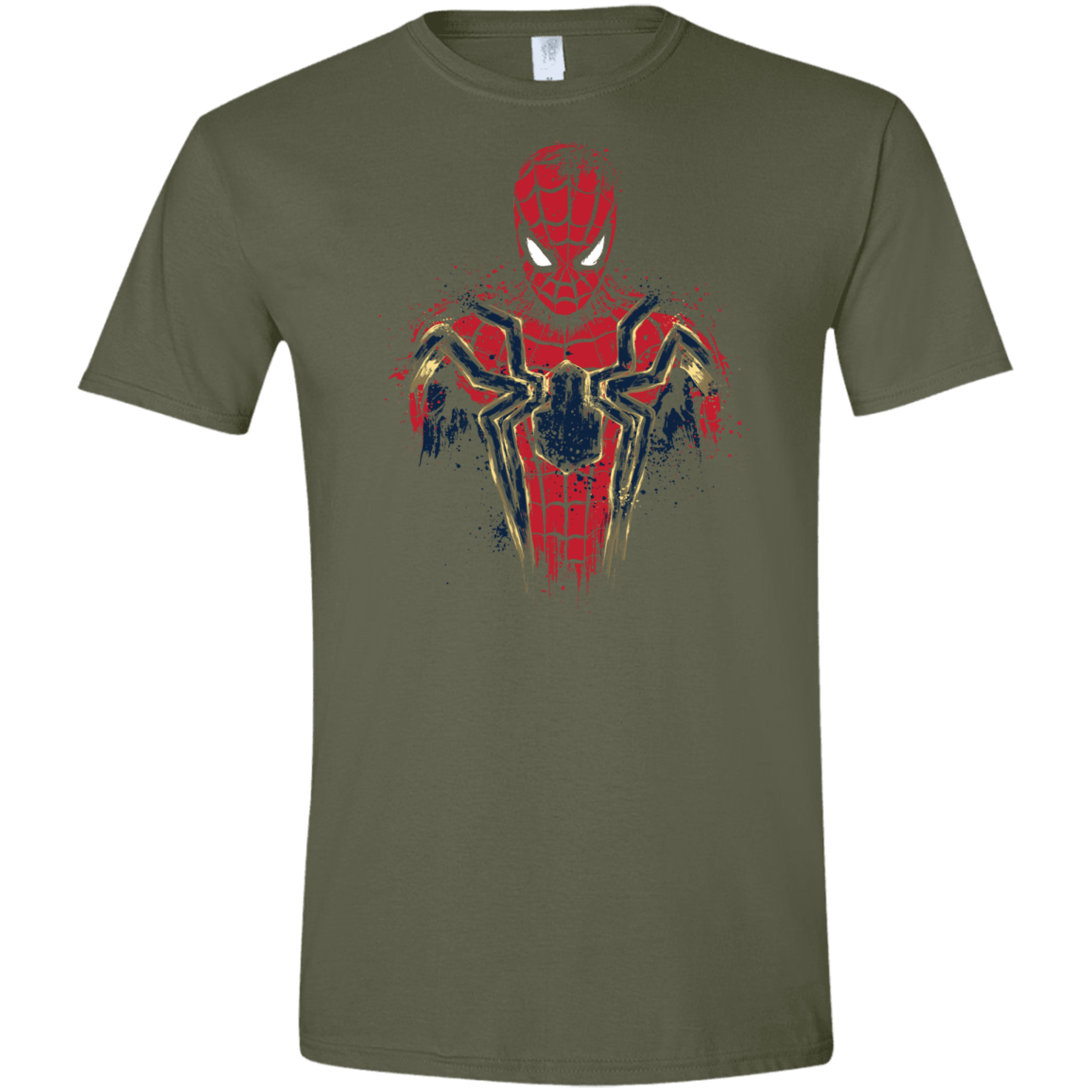 T-Shirts Military Green / S Infinity Spider Men's Semi-Fitted Softstyle