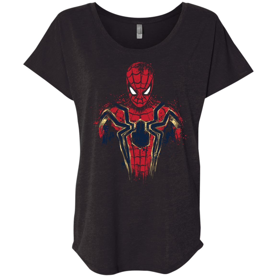 T-Shirts Vintage Black / X-Small Infinity Spider Triblend Dolman Sleeve