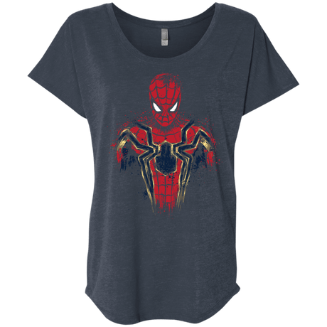 T-Shirts Vintage Navy / X-Small Infinity Spider Triblend Dolman Sleeve