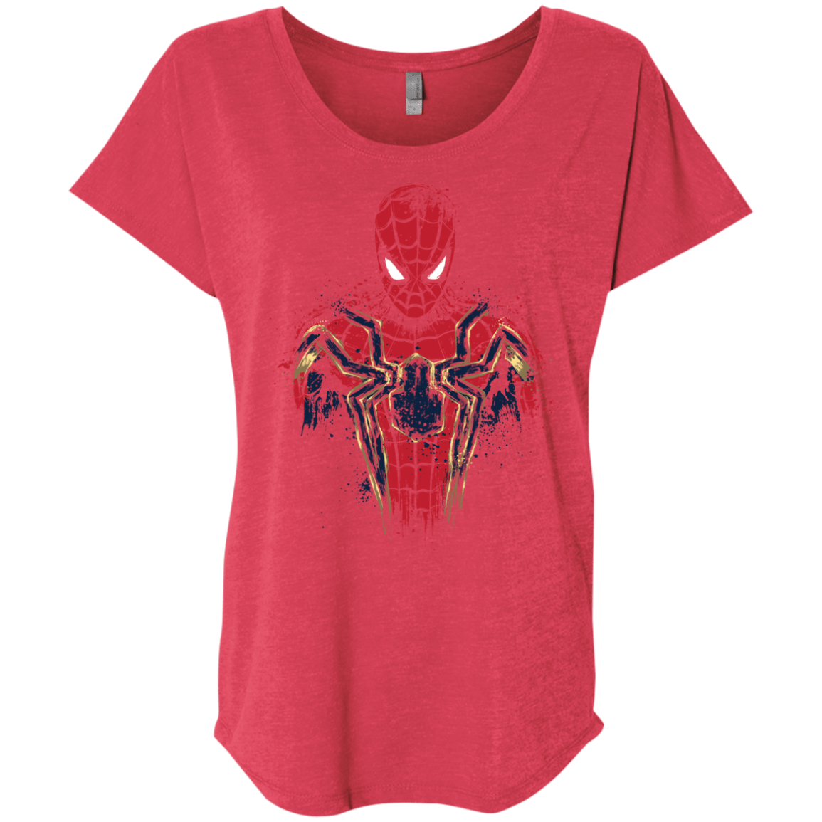 T-Shirts Vintage Red / X-Small Infinity Spider Triblend Dolman Sleeve