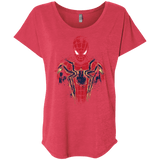 T-Shirts Vintage Red / X-Small Infinity Spider Triblend Dolman Sleeve