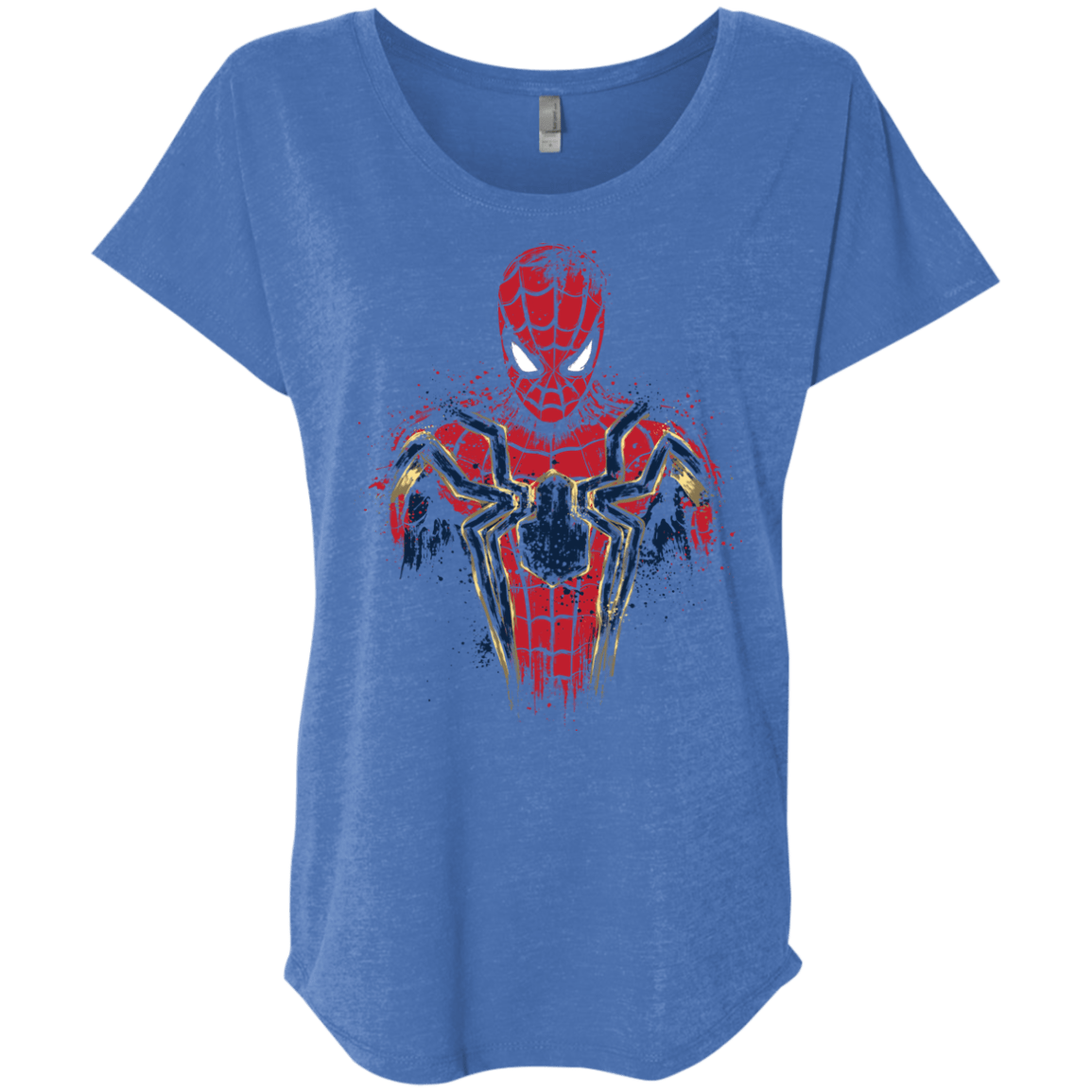 T-Shirts Vintage Royal / X-Small Infinity Spider Triblend Dolman Sleeve