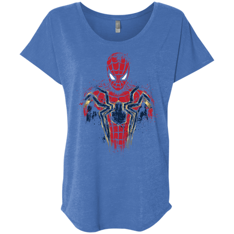 T-Shirts Vintage Royal / X-Small Infinity Spider Triblend Dolman Sleeve