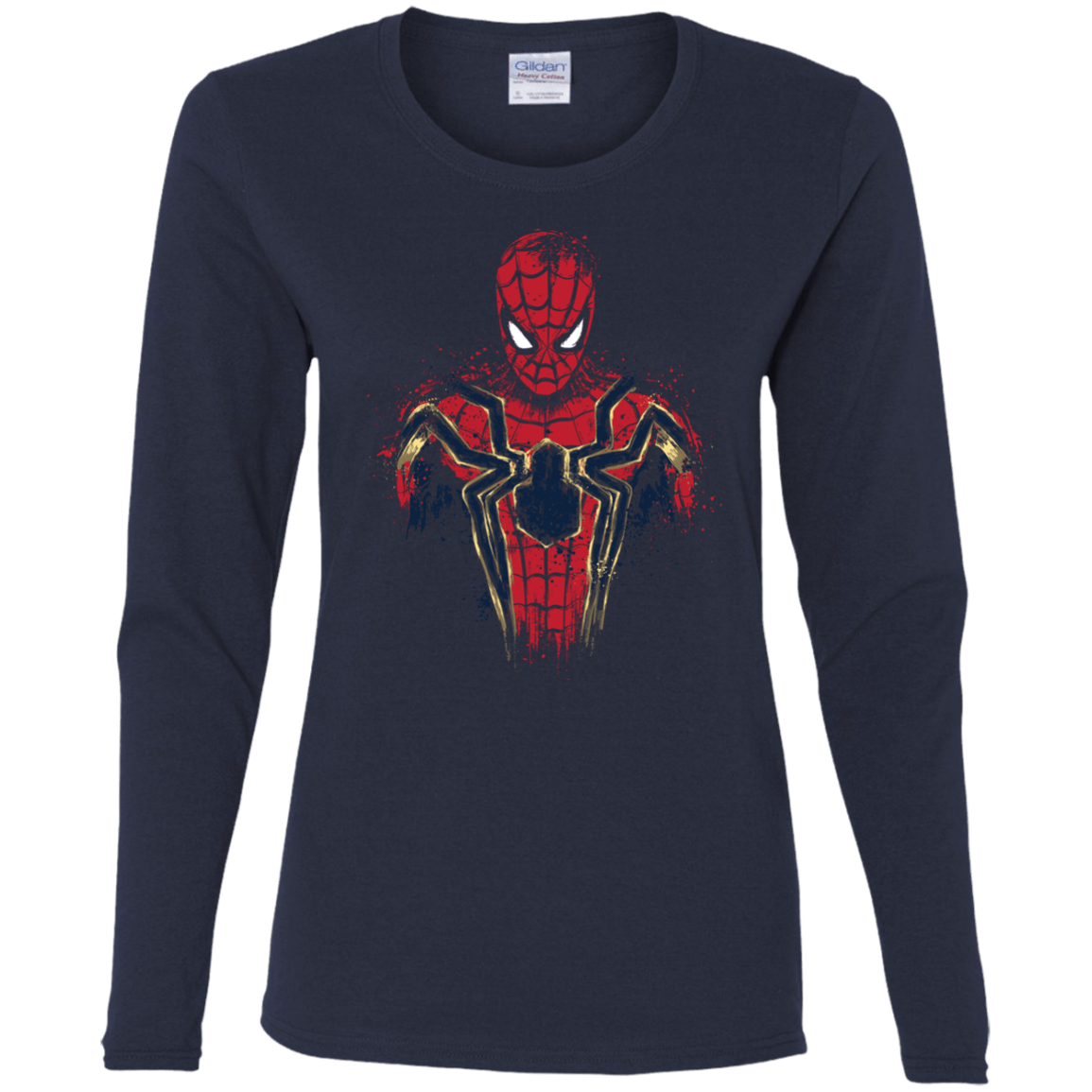T-Shirts Navy / S Infinity Spider Women's Long Sleeve T-Shirt